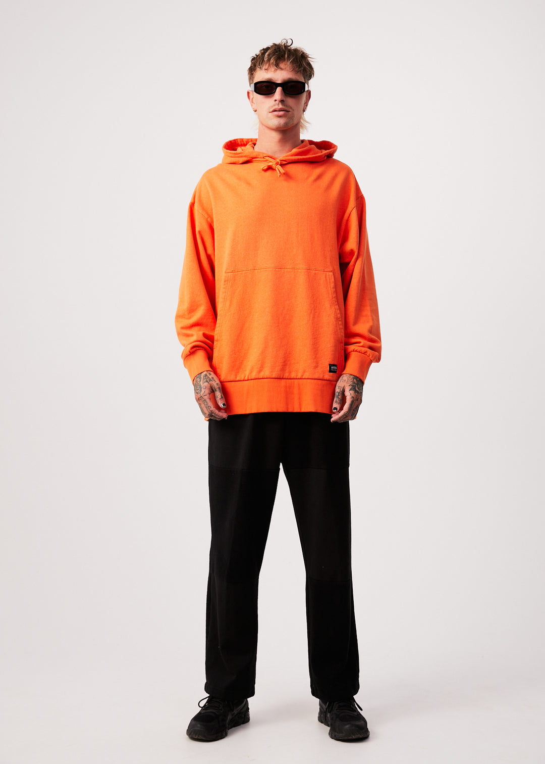 AFENDS Mens All Day - Relaxed Hoodie - Sunset 