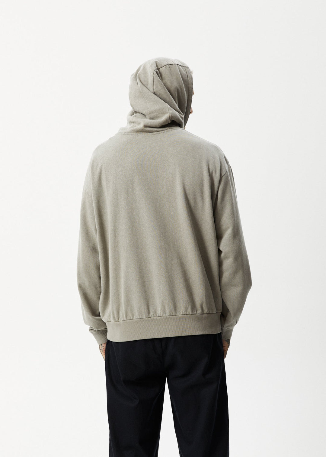 AFENDS Mens All Day - Hoodie - Olive 