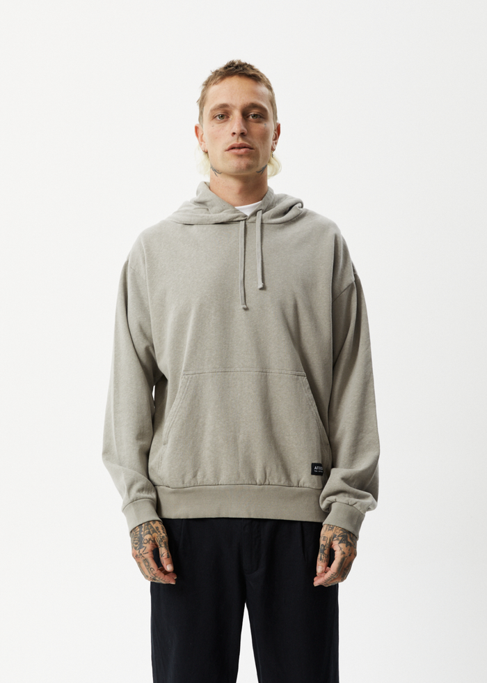 AFENDS Mens All Day - Hoodie - Olive 