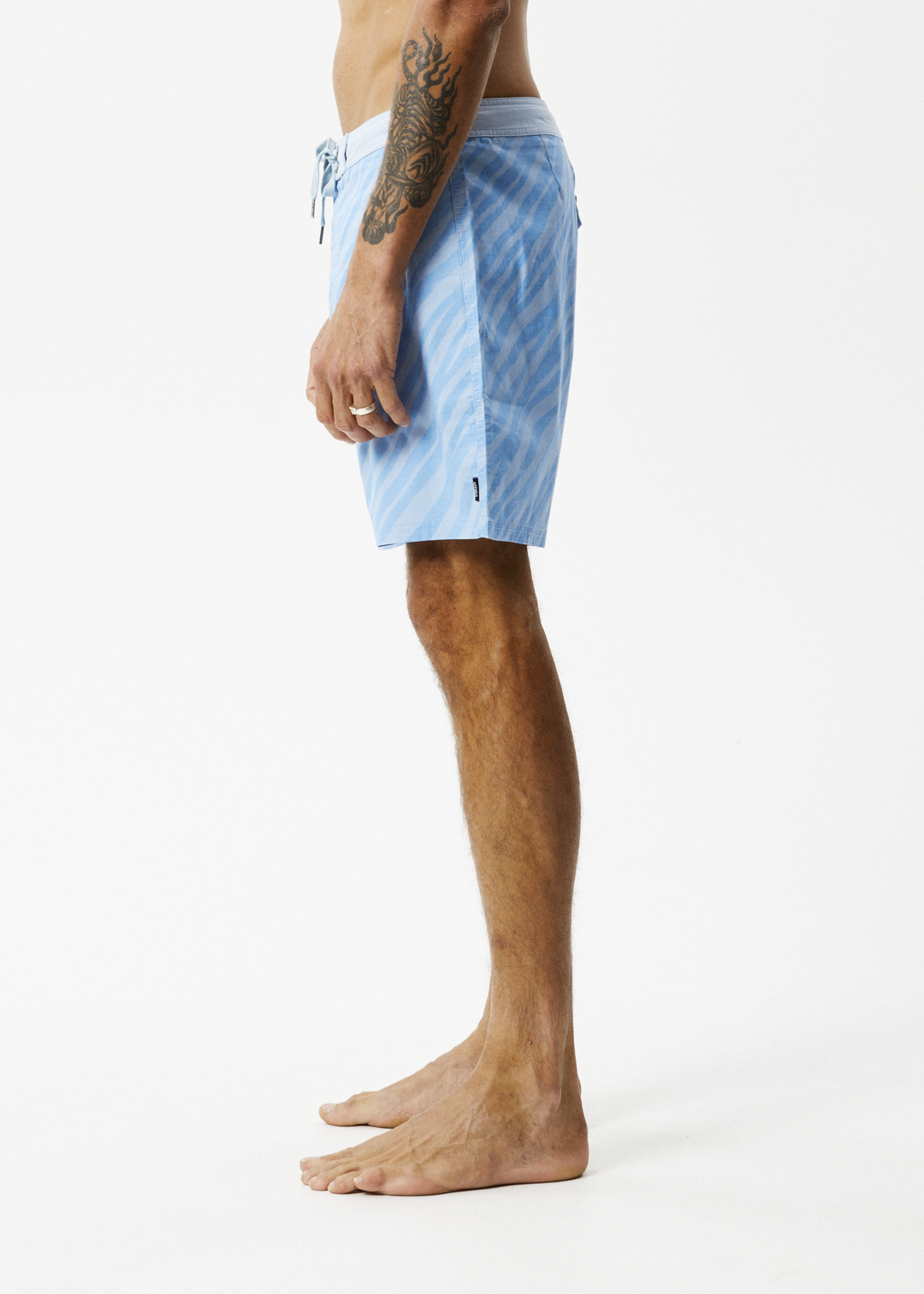 AFENDS Mens Atmosphere - Fixed Waist Boardshorts - Powder Blue 