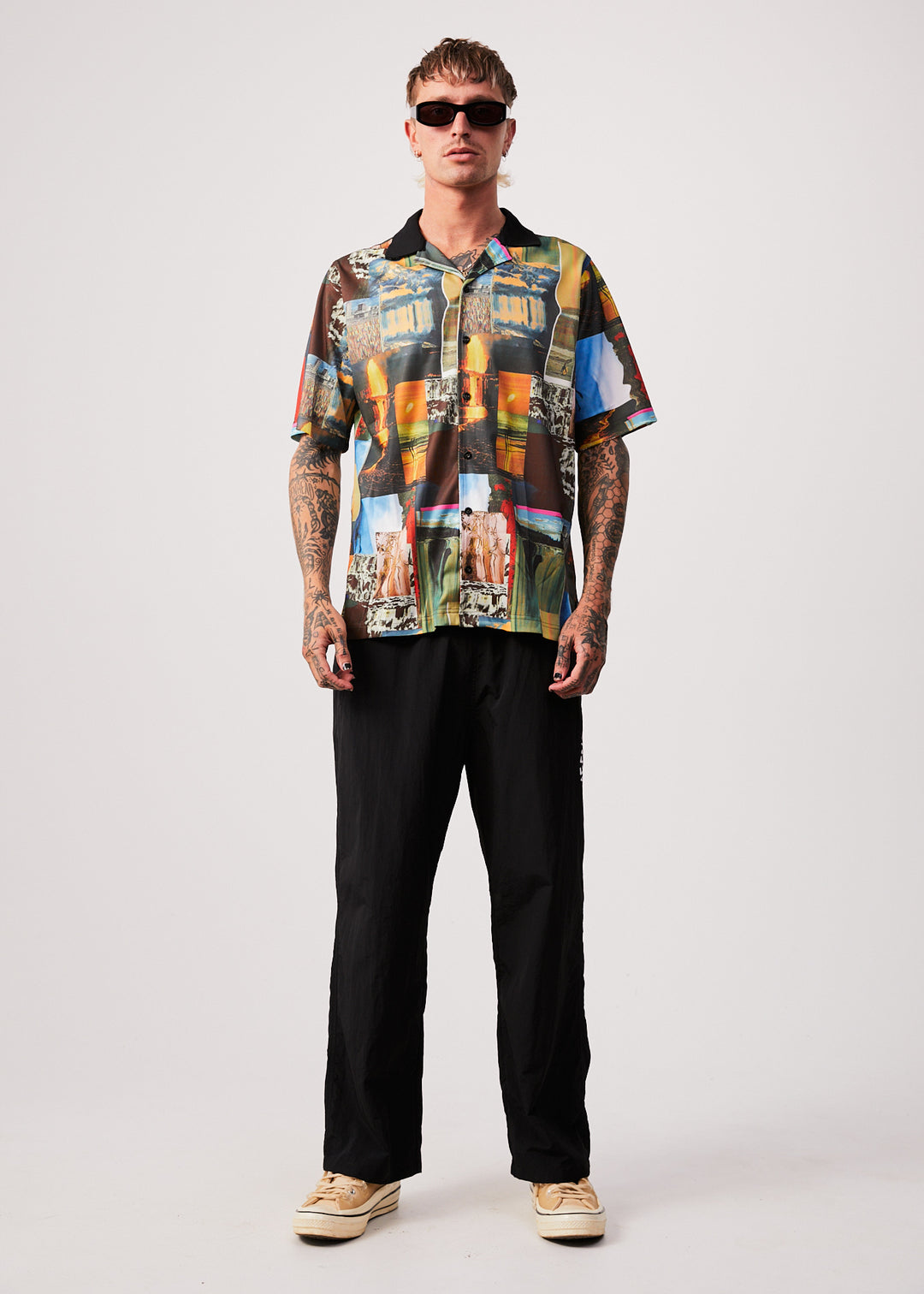 AFENDS Mens Boulevard - Short Sleeve Shirt - Multi 