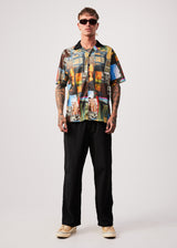 Afends Mens Boulevard - Recycled Short Sleeve Shirt - Multi - Afends mens boulevard   recycled short sleeve shirt   multi 