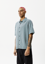 Afends Mens Checkers - Recycled Check Short Sleeve Shirt - Black - Afends mens checkers   recycled check short sleeve shirt   black   sustainable clothing   streetwear