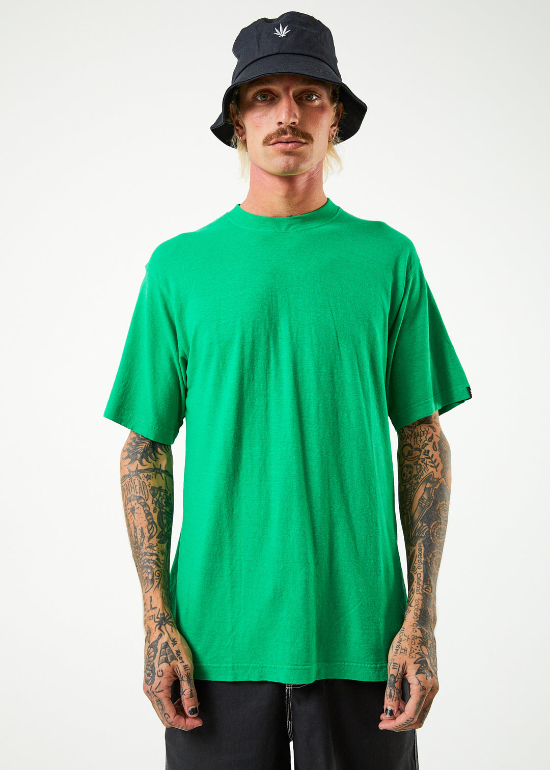 AFENDS Mens Classic - Retro Tee - Forest 