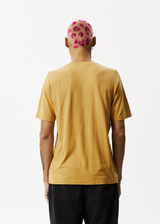 Afends Mens Classic - Hemp Retro T-Shirt - Mustard - Afends mens classic   hemp retro t shirt   mustard 