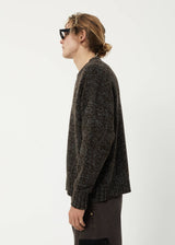 Afends Mens Console - Organic Knitted Jumper - Coffee - Afends mens console   organic knitted jumper   coffee 