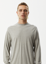 Afends Mens Essential - Hemp Long Sleeve T-Shirt - Olive - Afends mens essential   hemp long sleeve t shirt   olive 