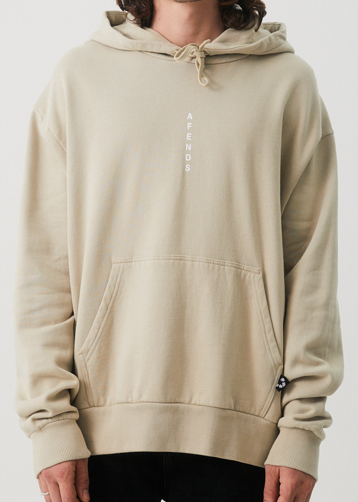 Afends Mens Luxury - Recycled Hoodie - Cement 