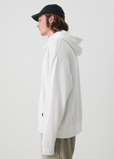Afends Mens Luxury - Recycled Hoodie - White - Afends mens luxury   recycled hoodie   white 