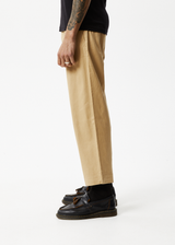 AFENDS Mens Mixed Business - Suit Pants - Tan - Afends mens mixed business   hemp suit pants   tan 