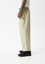 Afends Mens Ninety Eights - Elastic Waist Pants - Cement - Afends mens ninety eights   elastic waist pants   cement 