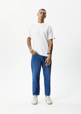 Afends Mens Ninety Twos - Hemp Denim Relaxed Jeans - Authentic Blue ...
