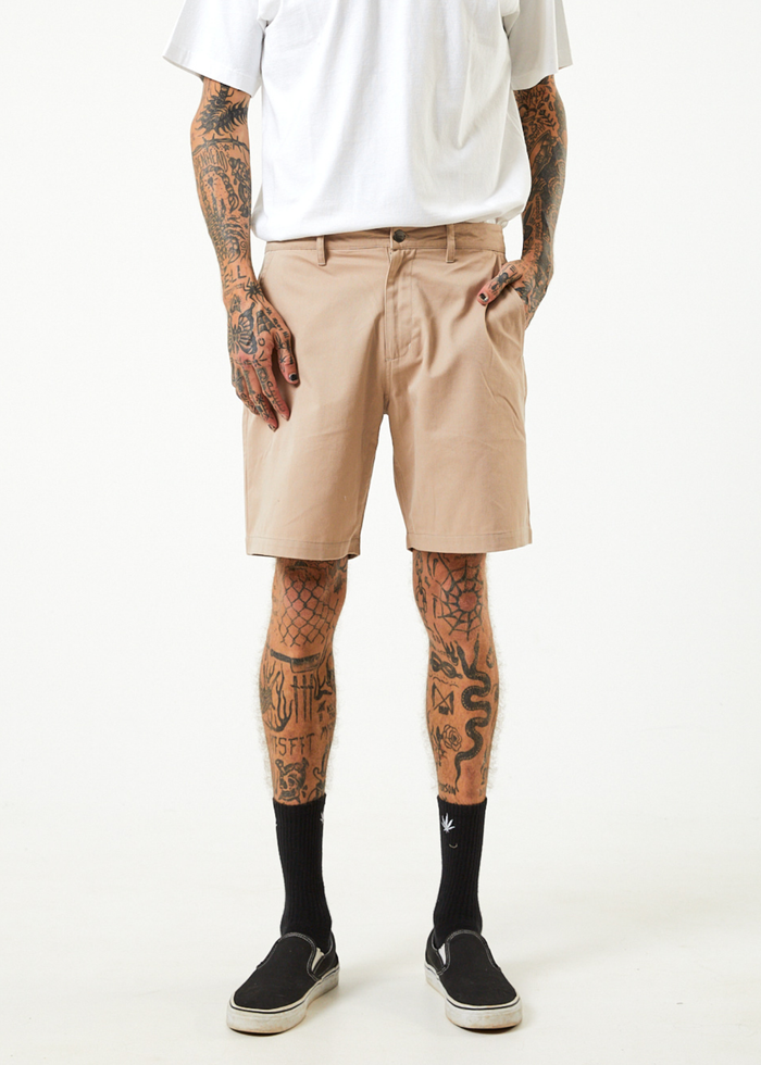 Afends Mens Ninety Twos - Recycled Chino Shorts - Bone 