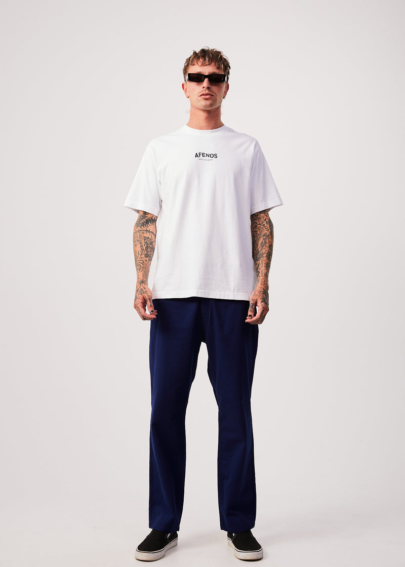Afends Mens Ninety Twos - Recycled Relaxed Chino Pants - Seaport