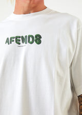 Afends Mens Programmed - Recycled Retro T-Shirt - White - Afends mens programmed   recycled retro t shirt   white 