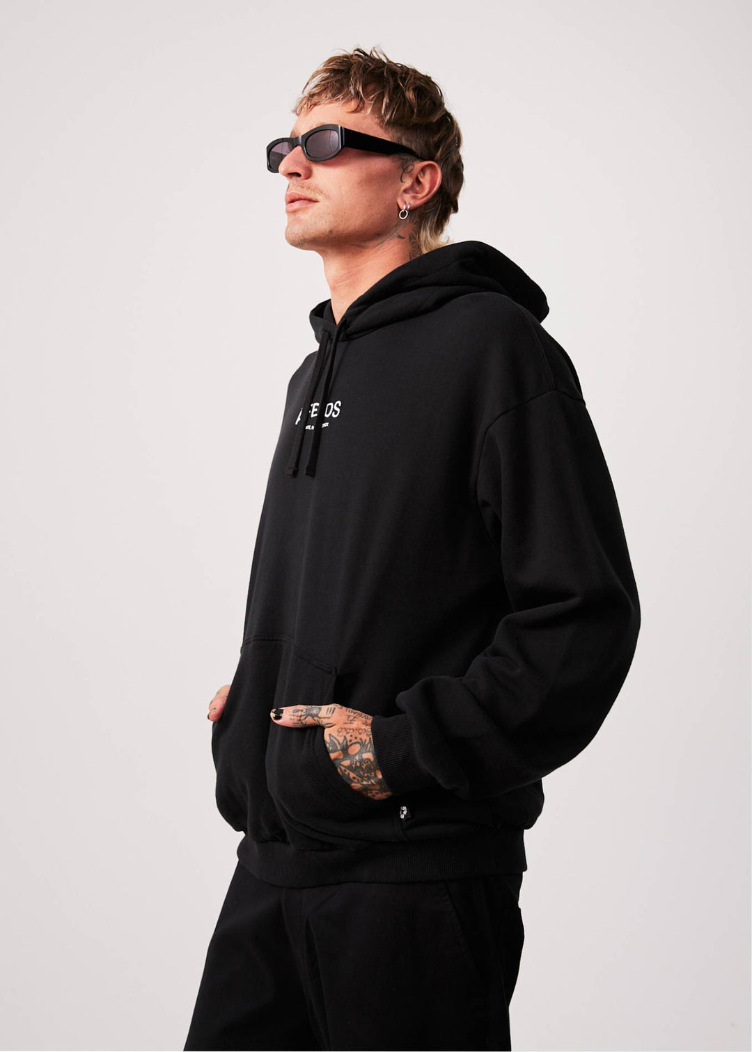 AFENDS Mens Spaced - Hoodie - Black 