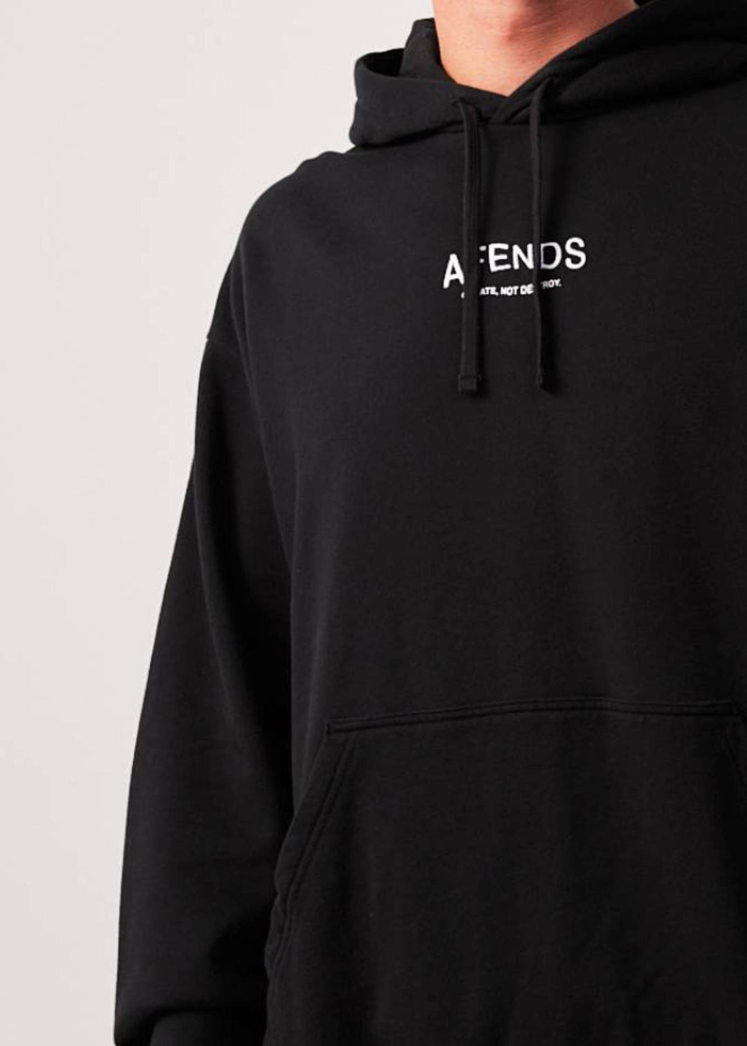 AFENDS Mens Spaced - Hoodie - Black 