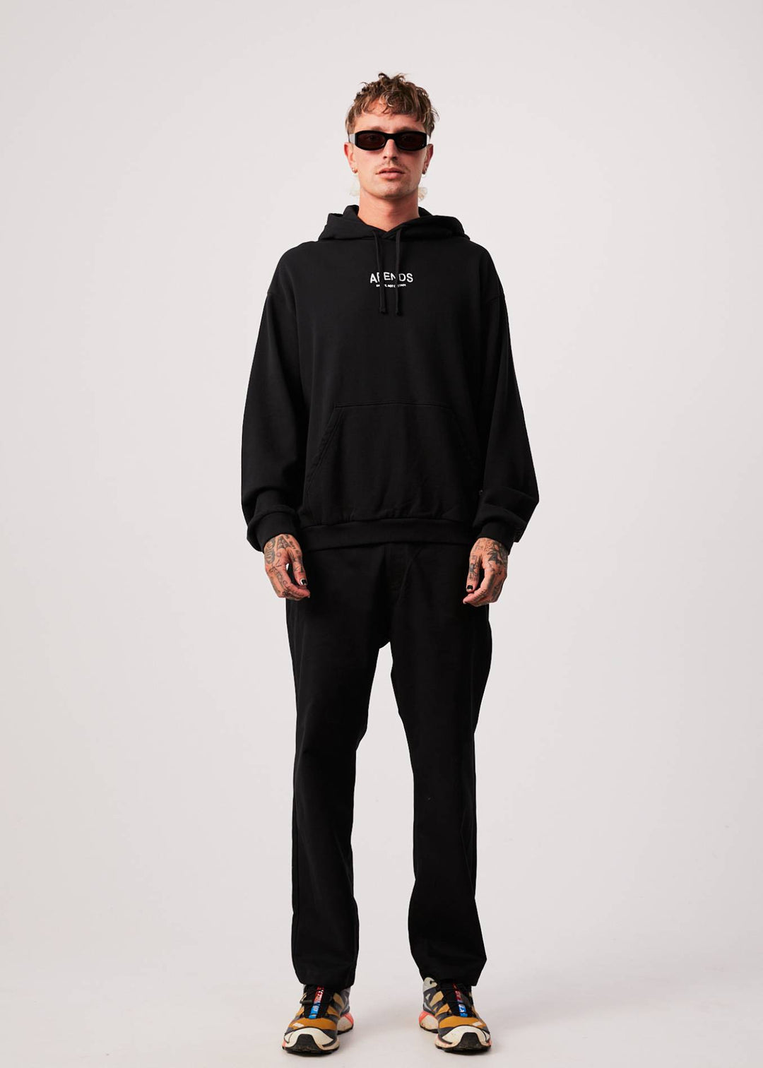 AFENDS Mens Spaced - Hoodie - Black 