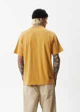 Afends Mens Sunshine - Retro Graphic T-Shirt - Mustard - Afends mens sunshine   retro graphic t shirt   mustard 