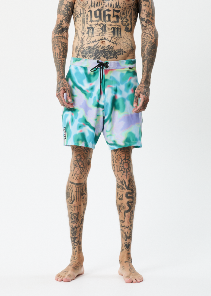 Afends Mens Thermal - Recycled Fixed Waist Boardshorts - Multi 