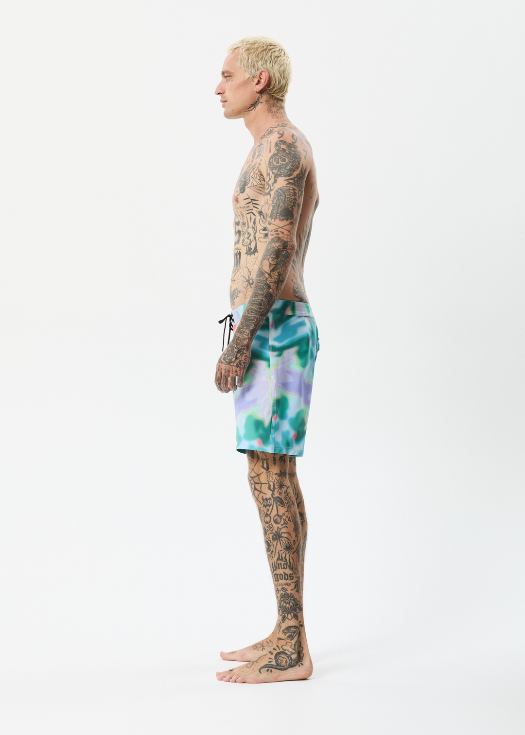 AFENDS Mens Thermal - Fixed Waist Boardshorts - Multi 