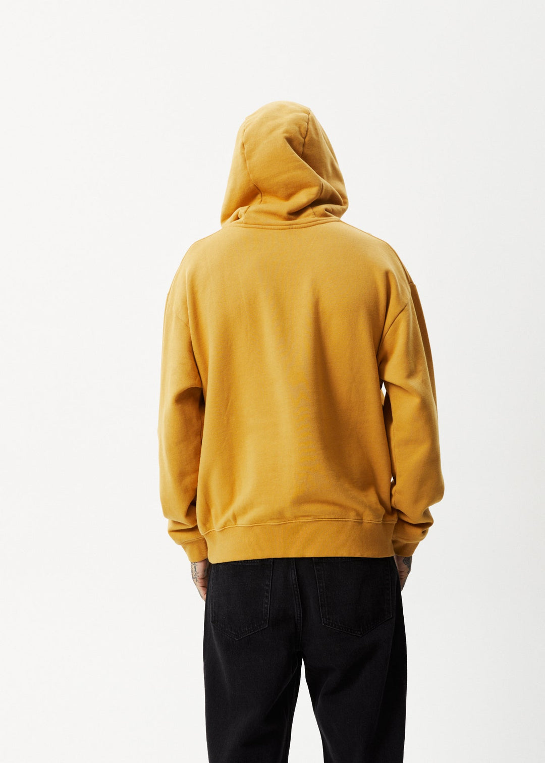 AFENDS Mens Universal - Graphic Hoodie - Mustard 