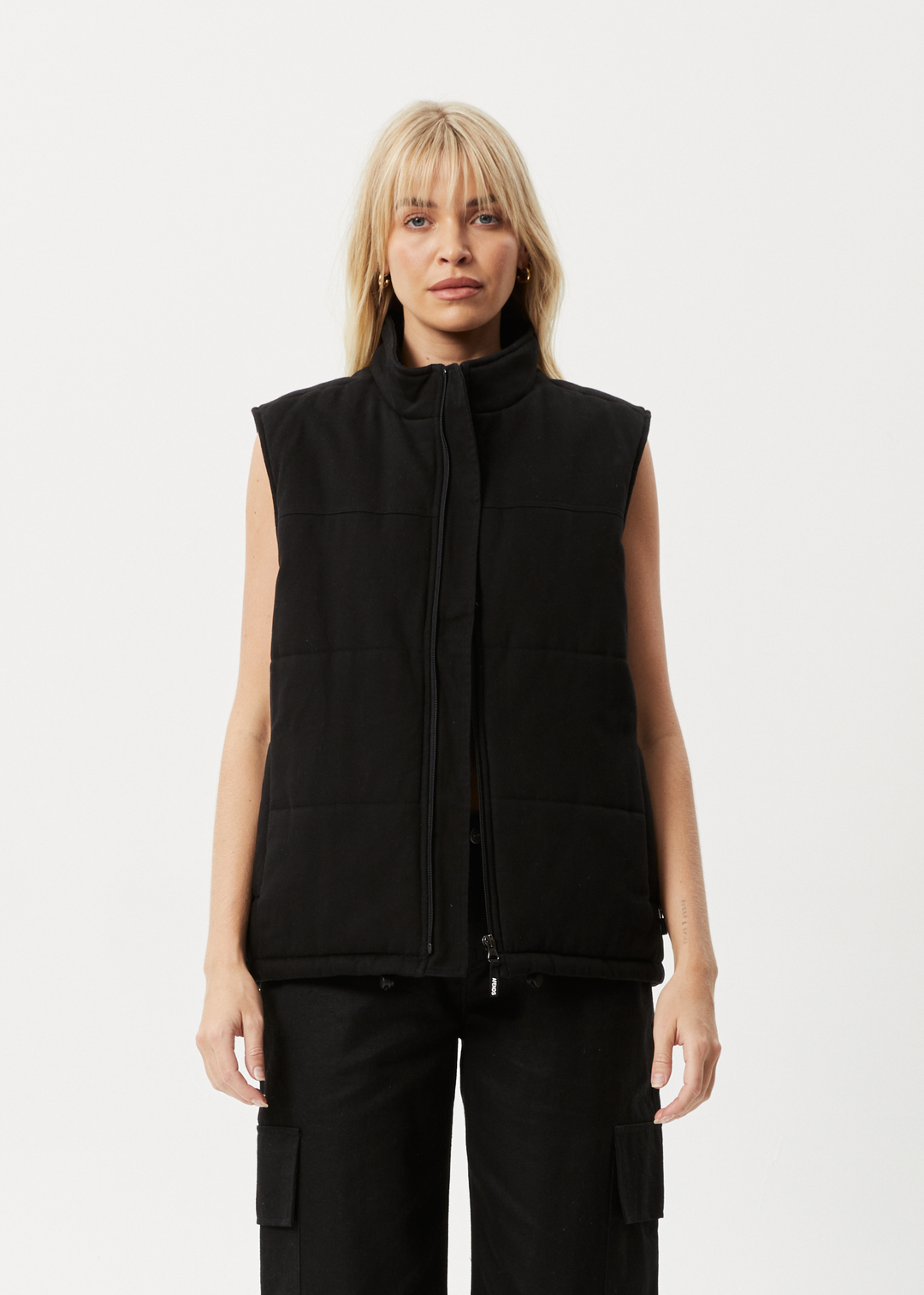 AFENDS Midnight - Puffer Vest - Black 