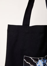 Afends Unisex Chromed - Recycled Tote Bag - Black - Afends unisex chromed   recycled tote bag   black 