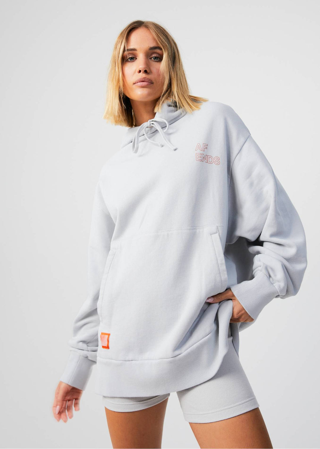 AFENDS Unisex Conditional - Unisex Oversized Hoodie - Smoke 