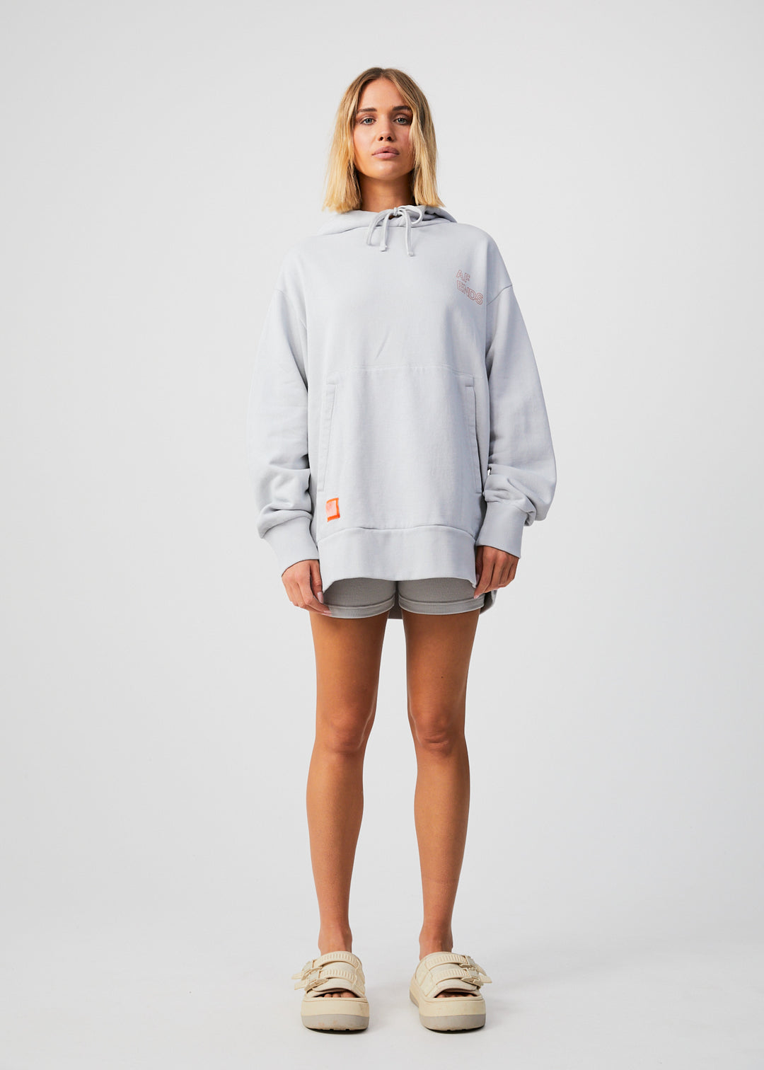 AFENDS Unisex Conditional - Unisex Oversized Hoodie - Smoke 