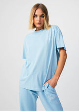 Afends Unisex Conditional - Unisex Oversized T-Shirt - Sky Blue - Afends unisex conditional   unisex oversized t shirt   sky blue 