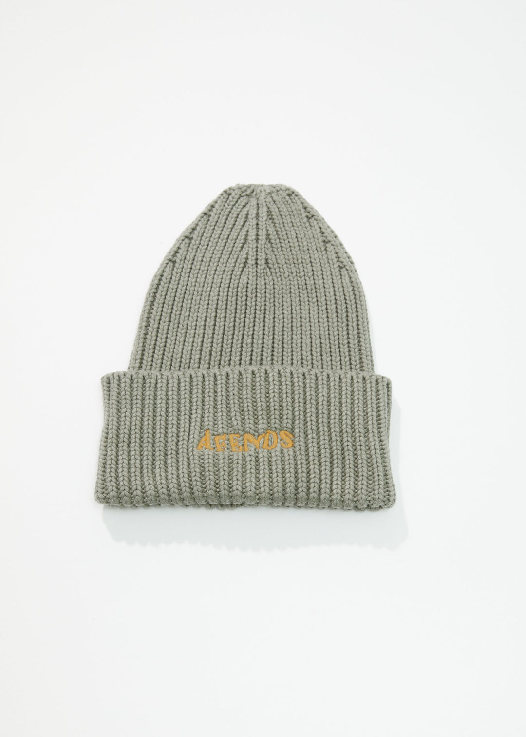 AFENDS Unisex Day Dream - Ribbed Beanie - Olive A232628-OLV-OS