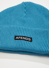 Afends Unisex Home Town - Recycled Knit Beanie - Dark Teal - Afends unisex home town   recycled knit beanie   dark teal 