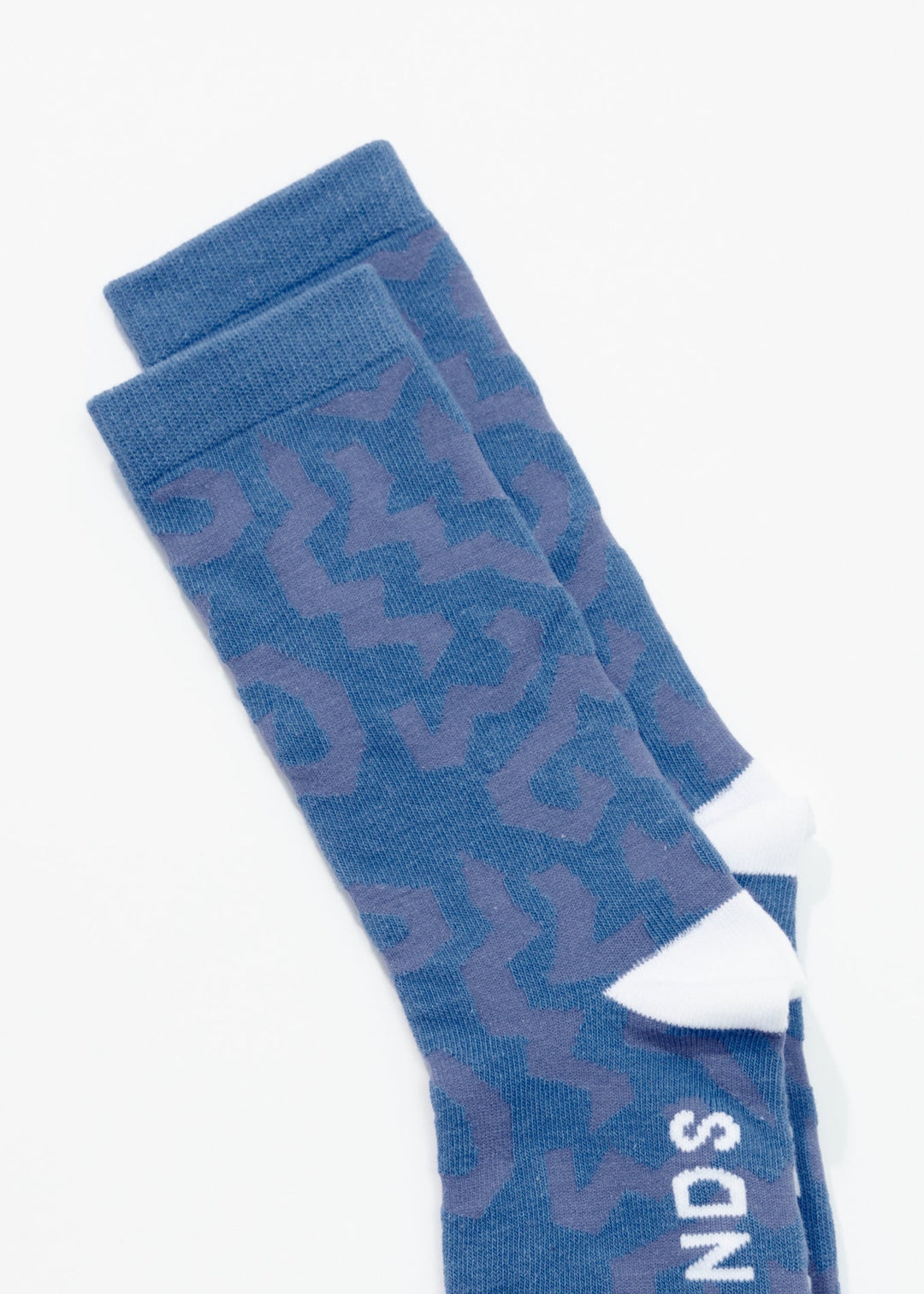 AFENDS Unisex Icebergs - Crew Socks - Arctic 