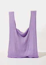 Afends Unisex Lula - Recycled Knit Tote Bag - Plum - Afends unisex lula   recycled knit tote bag   plum 