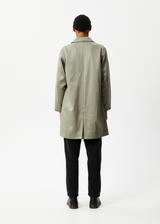 Afends Unisex Oracle - Trench Coat - Olive - Afends unisex oracle   trench coat   olive 