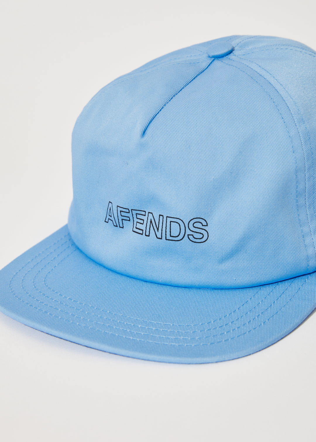 AFENDS Unisex Outline - 5 Panel Cap - Sky Blue 