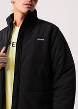 Afends Unisex Pala - Unisex Recycled Puffer Jacket - Black - Afends unisex pala   unisex recycled puffer jacket   black 