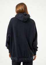 Afends Unisex Studio - Unisex Organic Oversized Hoodie - Black - Afends unisex studio   unisex organic oversized hoodie   black 