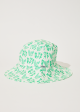 Afends Unisex Swan - Hemp Bucket Hat - Lime Green - Afends unisex swan   hemp bucket hat   lime green 