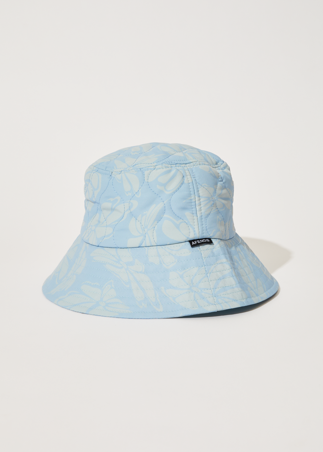 AFENDS Unisex Underworld - Puffer Bucket Hat - Powder Blue 