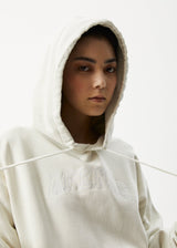 Afends Unlimited - Logo Hoodie - Worn White - Afends unlimited   logo hoodie   worn white 