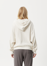 Afends Womens Ari - Waffle Hoodie - Off White - Afends womens ari   waffle hoodie   off white 