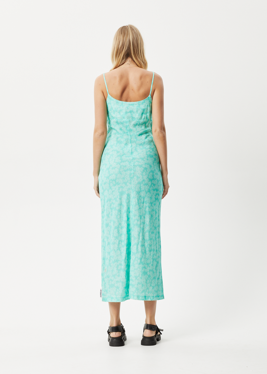 AFENDS Womens Benny - Maxi Dress - Jade Daisy 