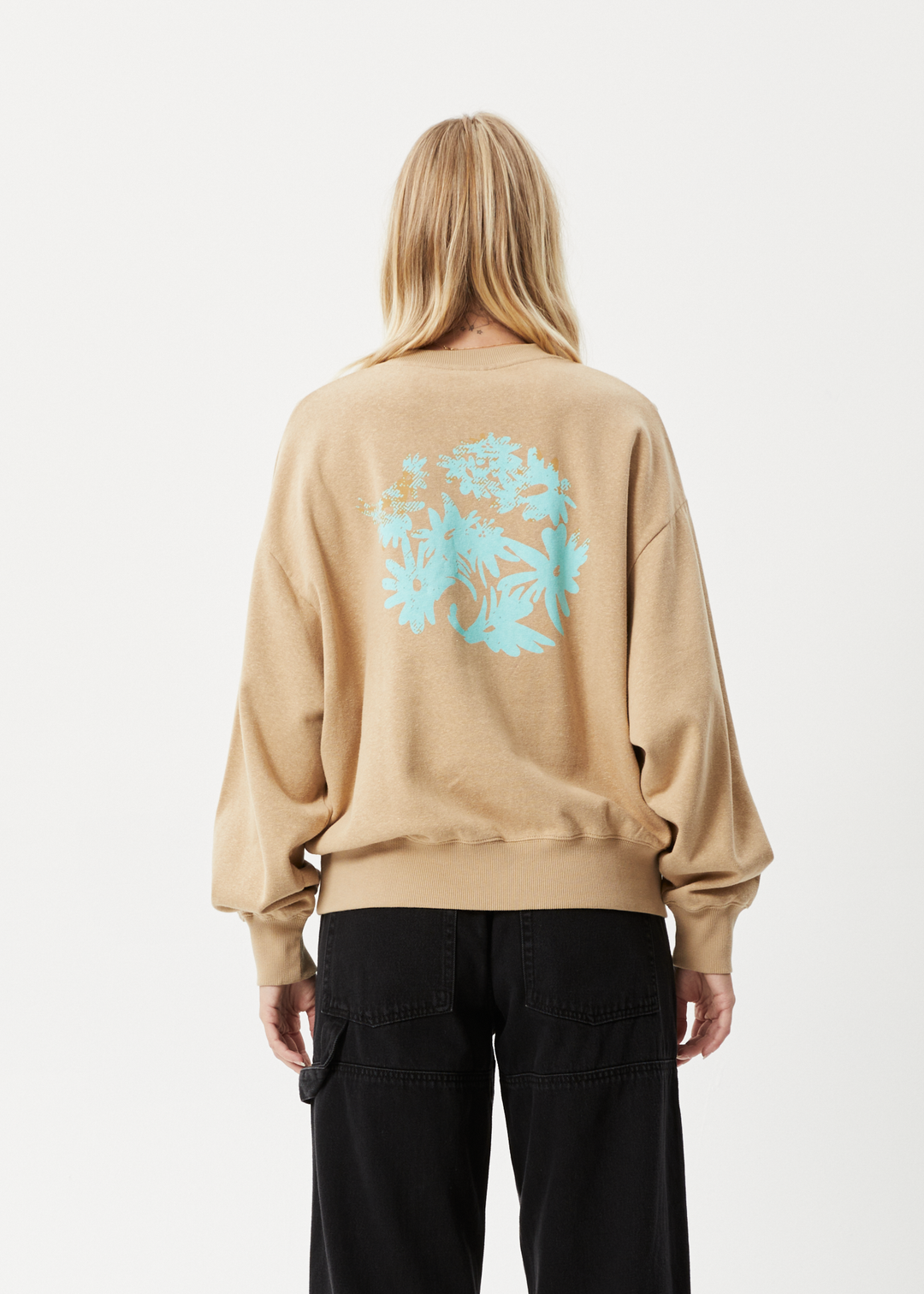 AFENDS Womens Daze - Crew Neck Jumper - Tan 