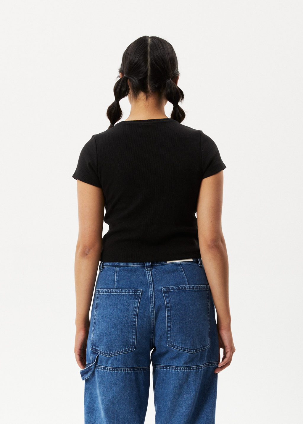 AFENDS Womens Faith - Rib Tee - Black