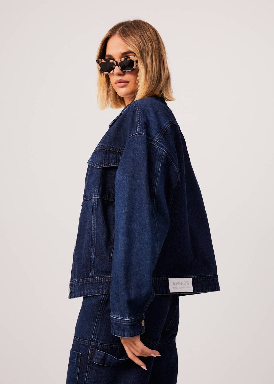 AFENDS Womens Innie - Denim Jacket - Original Rinse 