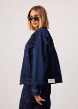Afends Womens Innie - Hemp Denim Jacket - Original Rinse - Afends womens innie   hemp denim jacket   original rinse 