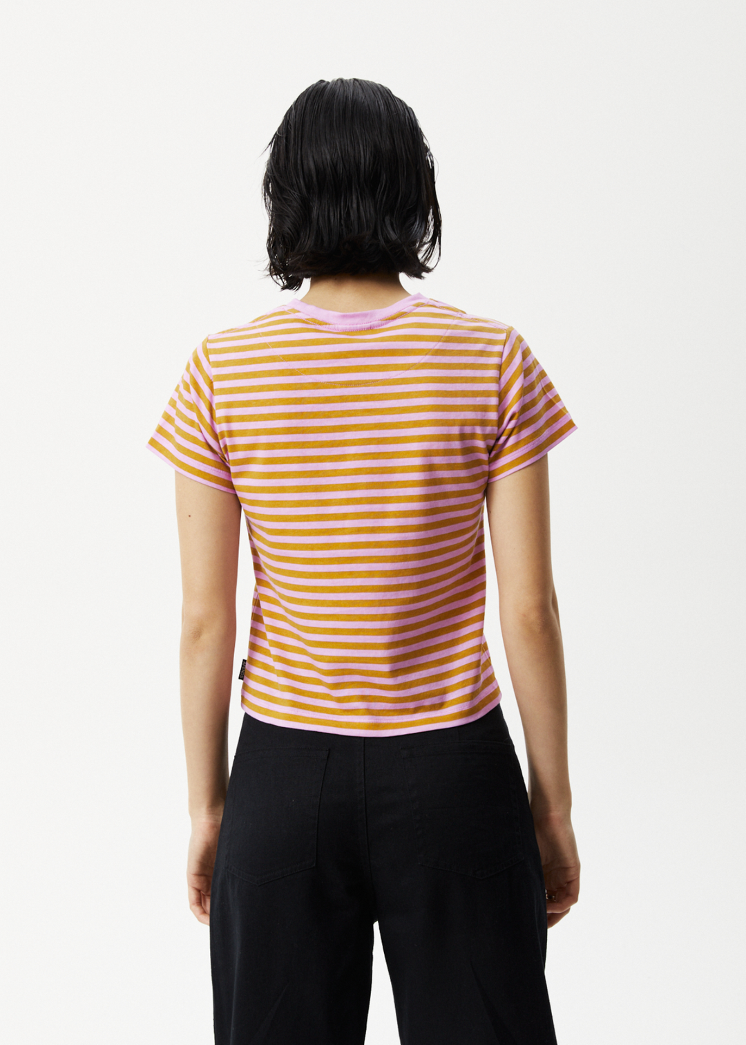 AFENDS Womens Jain - Baby T-Shirt - Candy Stripe 