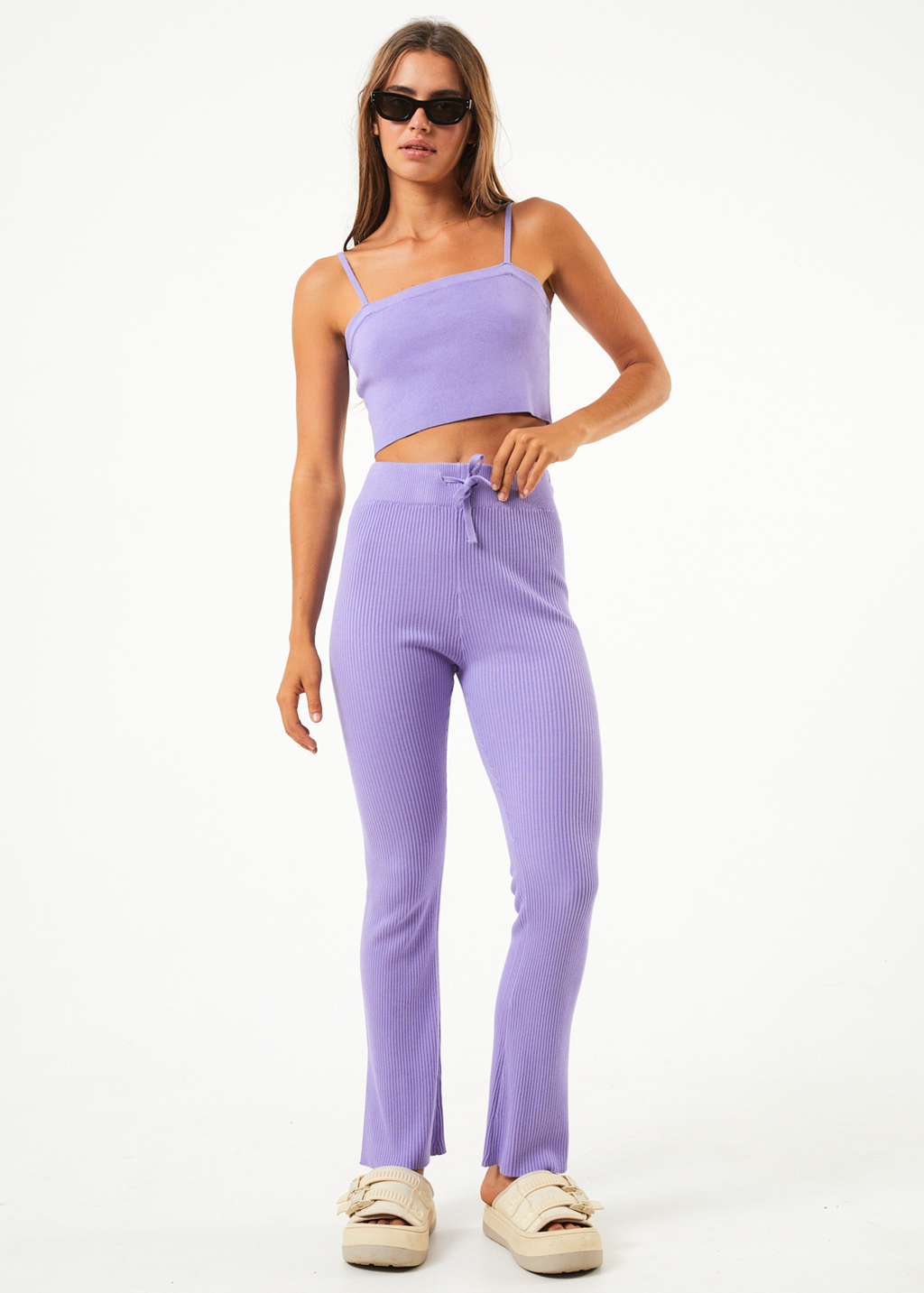 AFENDS Womens Lula - Knit Pant - Plum